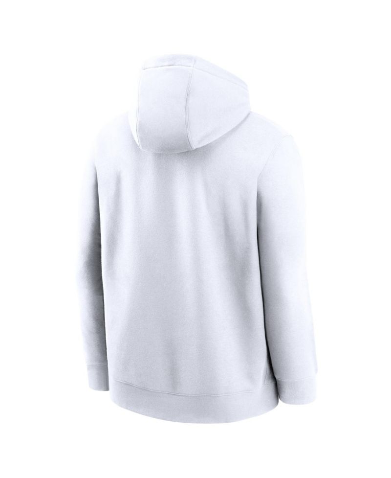 Men's White Florida State Seminoles Legacy Logo Club Fleece Pullover Hoodie