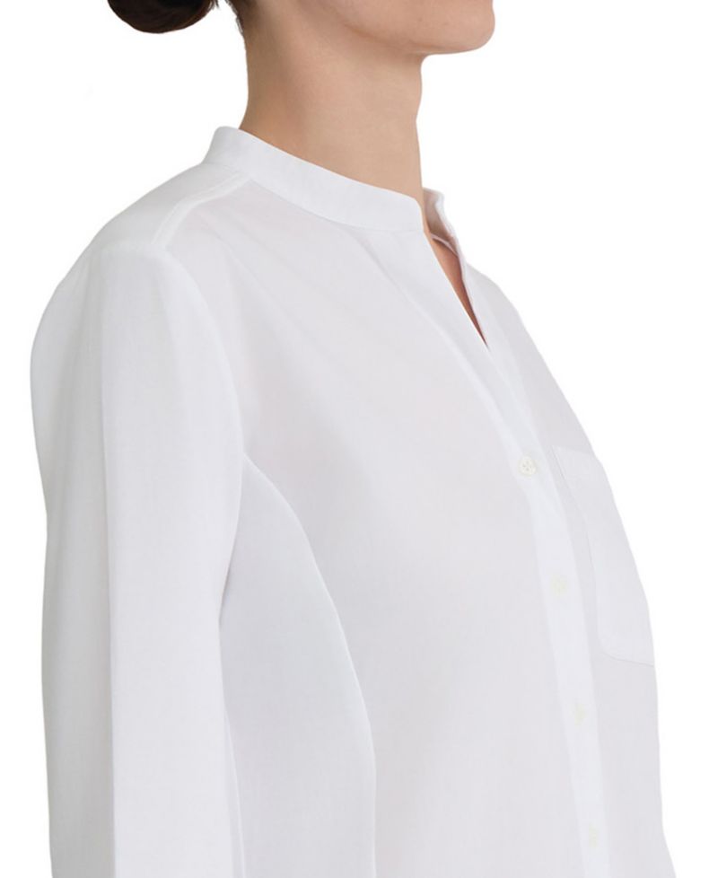 Women's Stand Collar Long-Sleeve Shirt