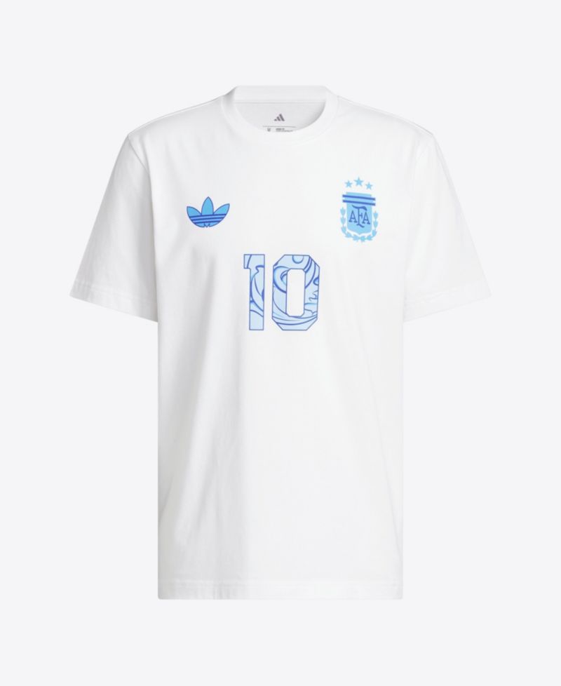 Men's Lionel Messi White Argentina National Team 2026 Away Jersey Hook Name & Number T-Shirt