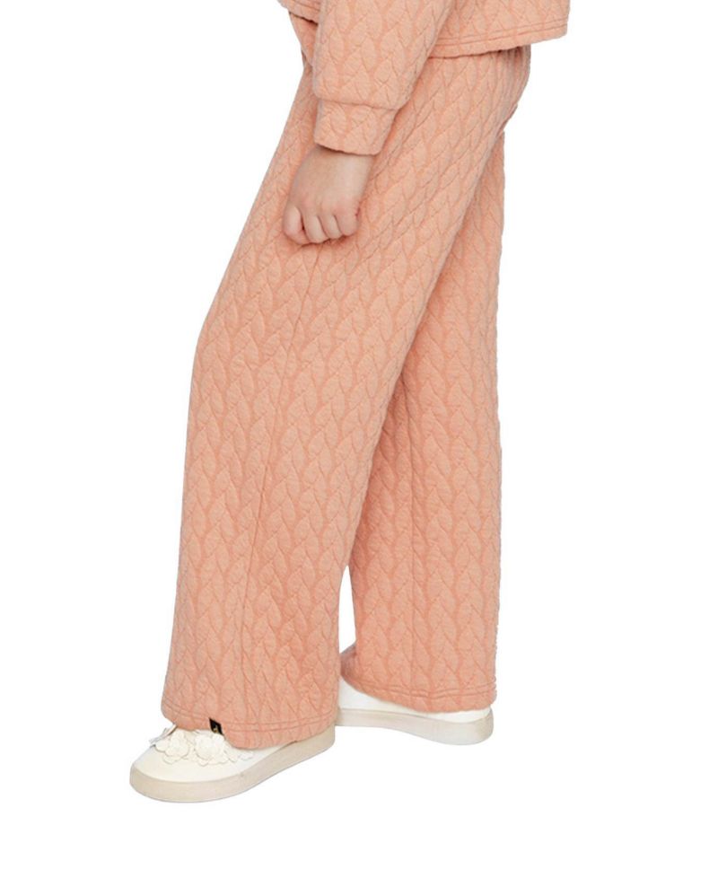 Little and Big Girl (6Y - 14Y) Wide Leg Jacquard Pants