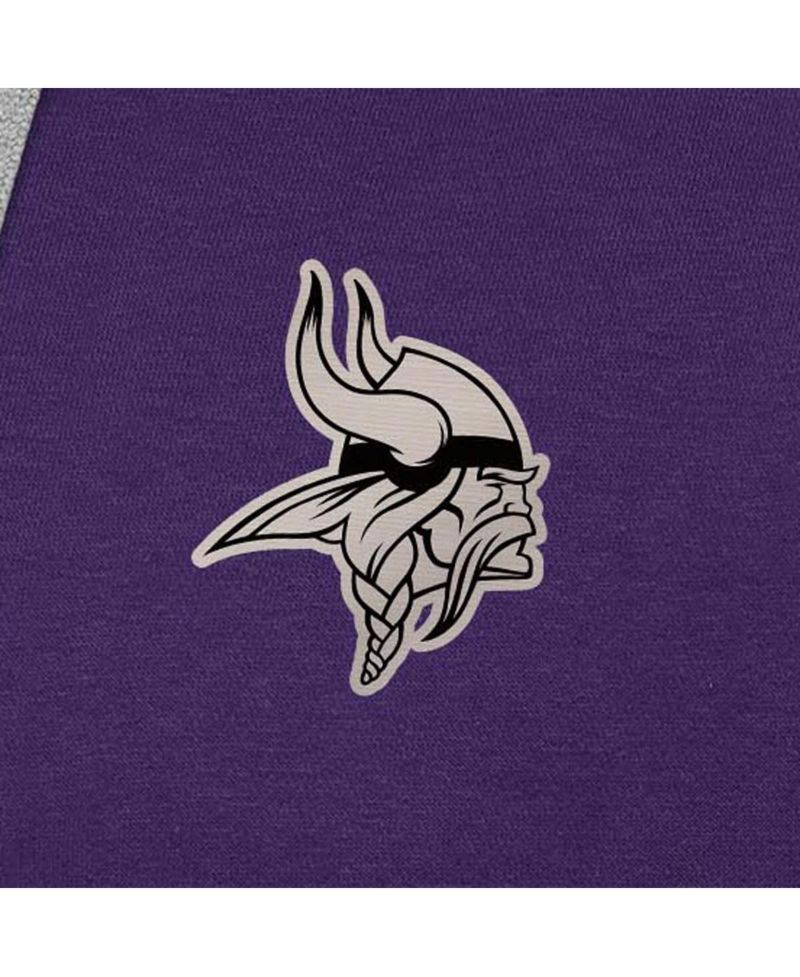 Men's Purple Minnesota Vikings Brushed Carbon Victory Pullover Hoodie