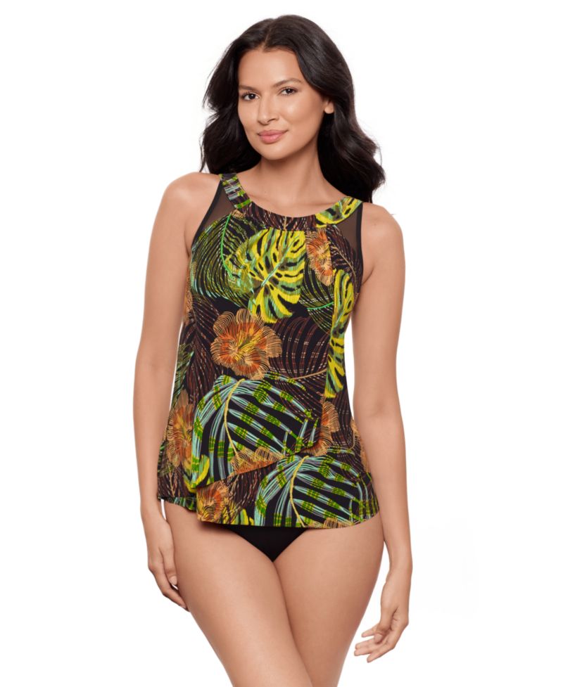 Women's Illusionists Ursula Underwire Tankini Swim Top