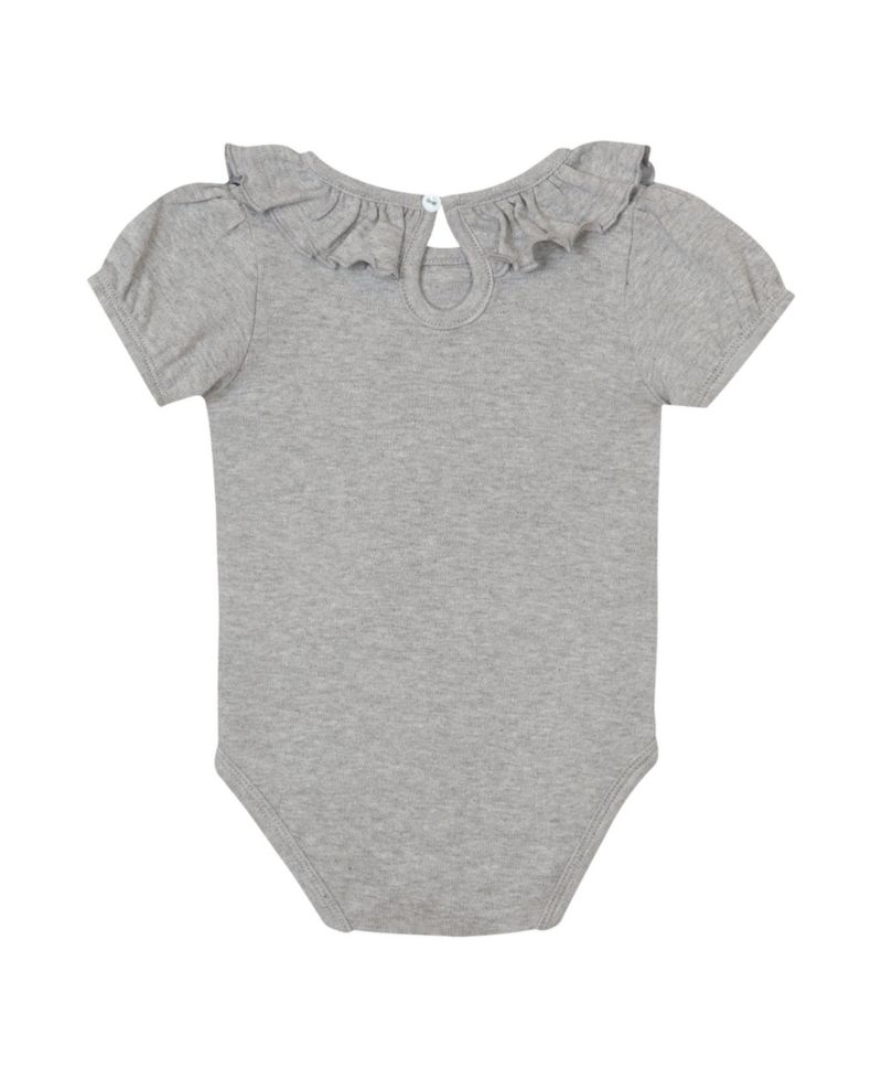 Baby Boys and Girls Scarlet/Gray Ohio State Buckeyes Two-Pack Playtime Ruffle Bodysuit Set