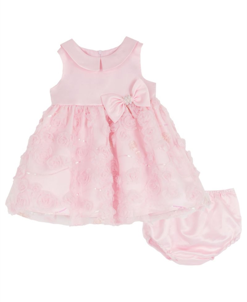 Baby Girls' Floral Soutache Dress