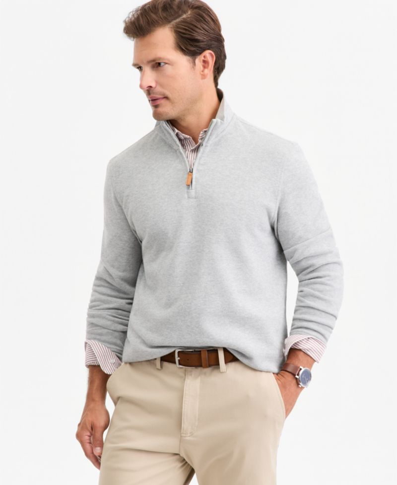 Men's French Rib Quarter-Zip Sweatshirt