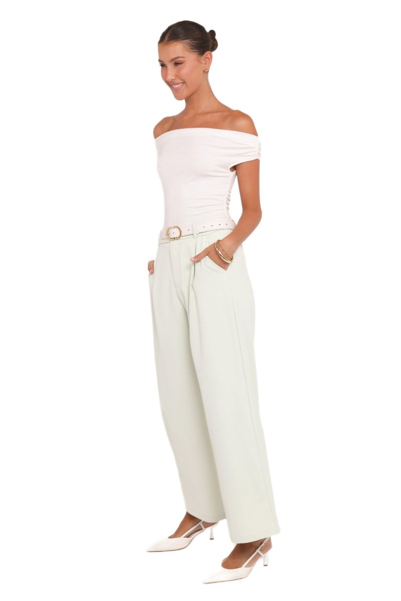 Women's Lia Wide Leg Pant - Sage Green