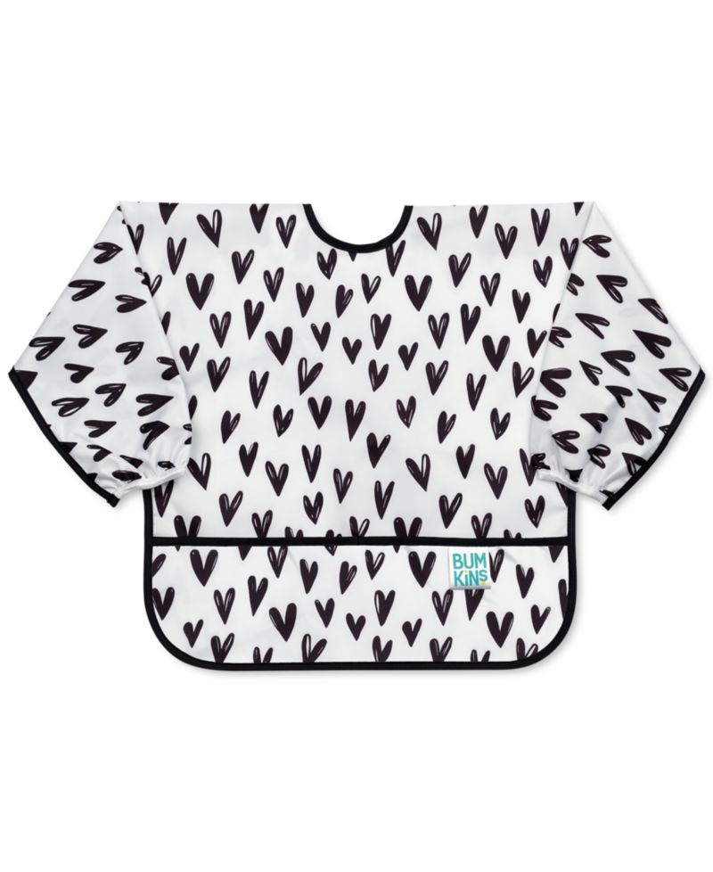 Baby Boys Dinosaur Printed Sleeved Waterproof Bib