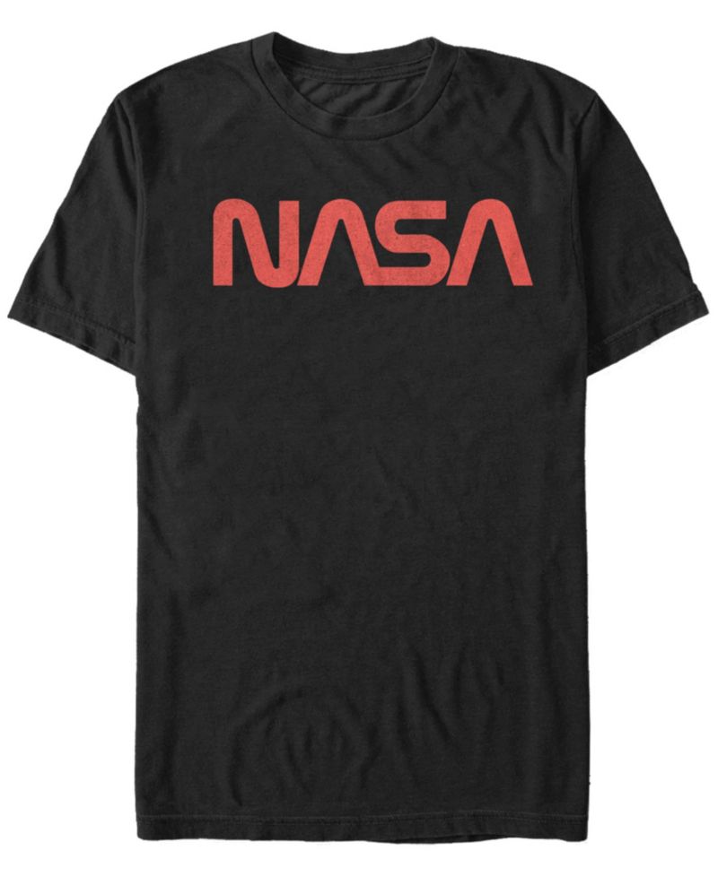 NASA Men's Simple Logo Short Sleeve T- shirt