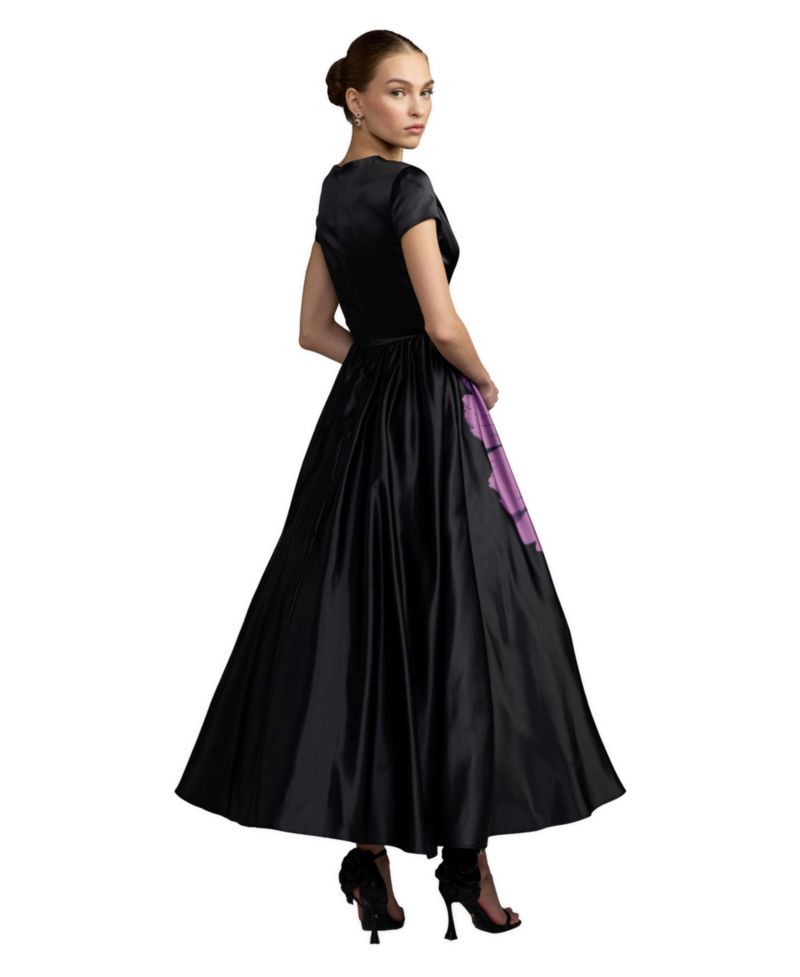 Women's Ieena Satin Floral-Print A-Line Dress