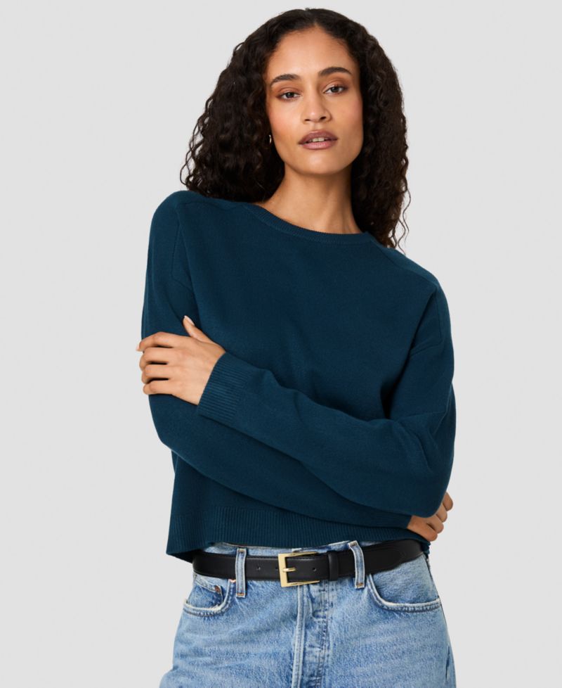 Women's Babysoft Oversized Crewneck Long-Sleeve Sweater