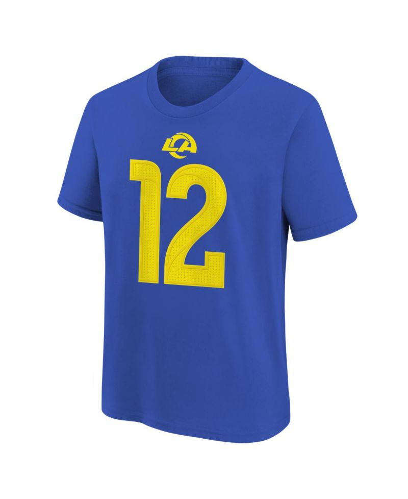 Big Boys and Girls Puka Nacua Royal Los Angeles Rams Name & Number T-Shirt