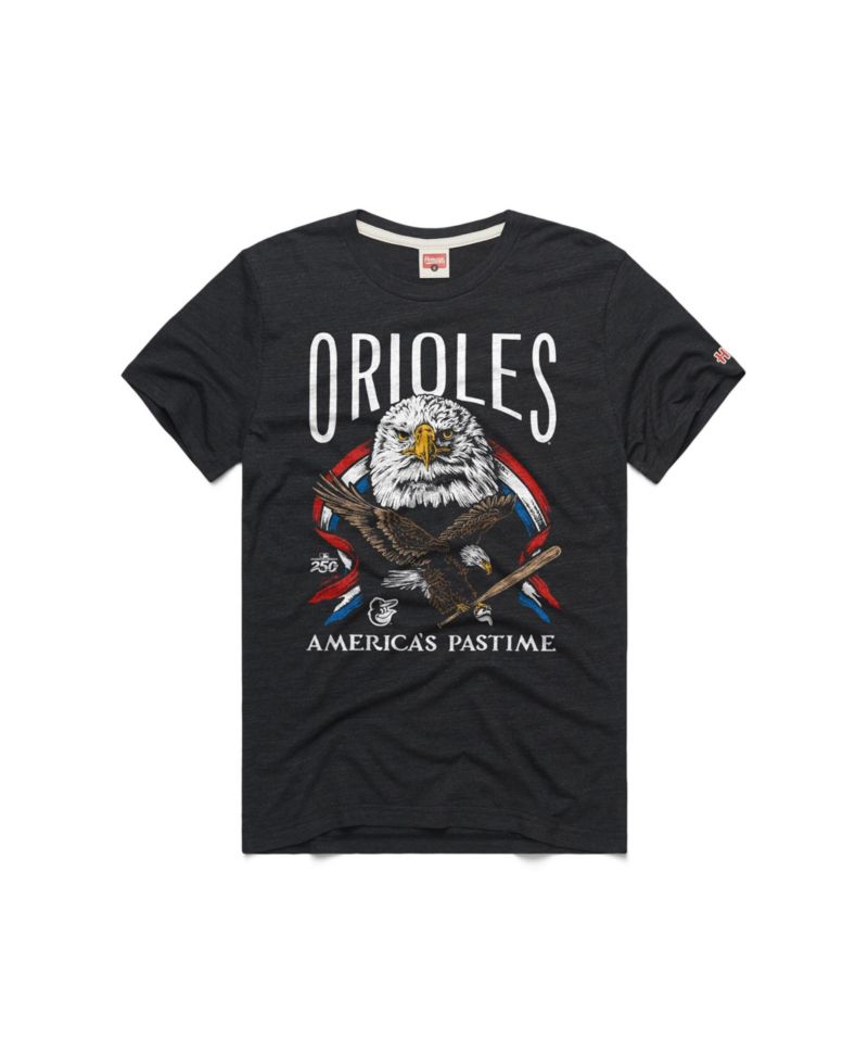 Men's Charcoal Baltimore Orioles America's Pastime Tri-Blend T-Shirt