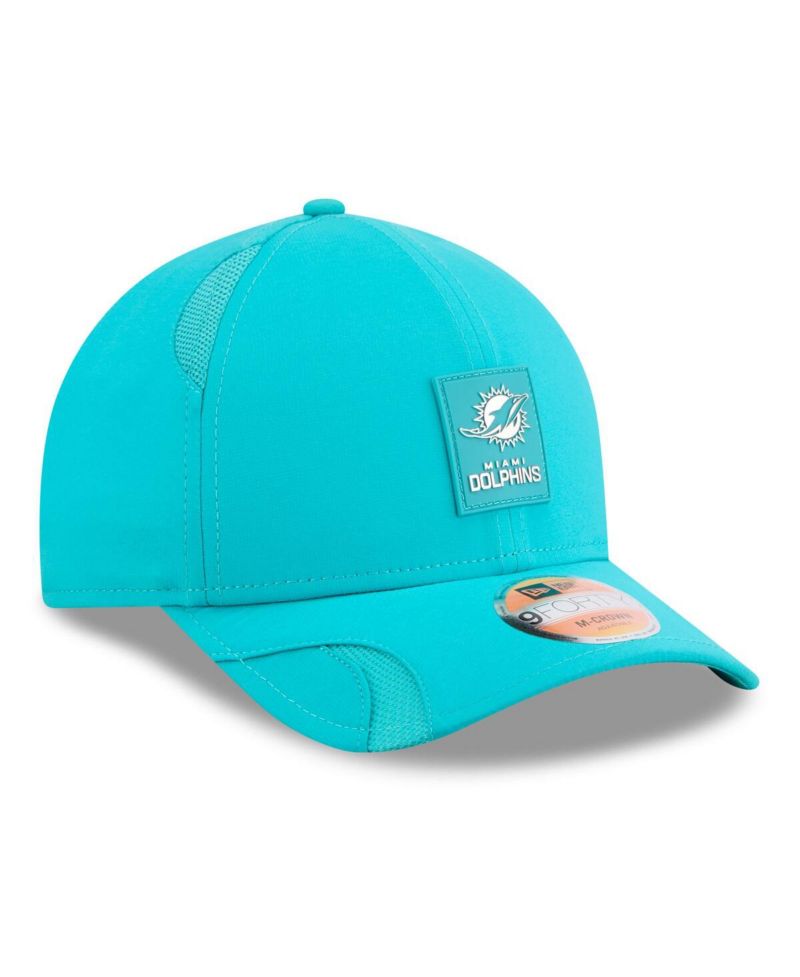 Men's Aqua Miami Dolphins 2025 Sideline M-Crown 9FORTY Adjustable Hat