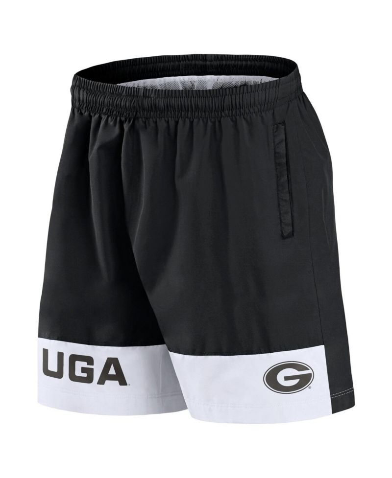 Men's Black Georgia Bulldogs Elements Intensity Woven Shorts