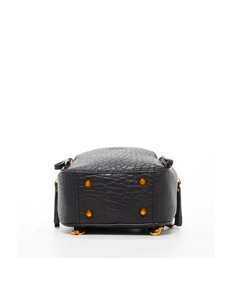 Small Leather Mini Backpack Purse with Convertible Crossbody Straps