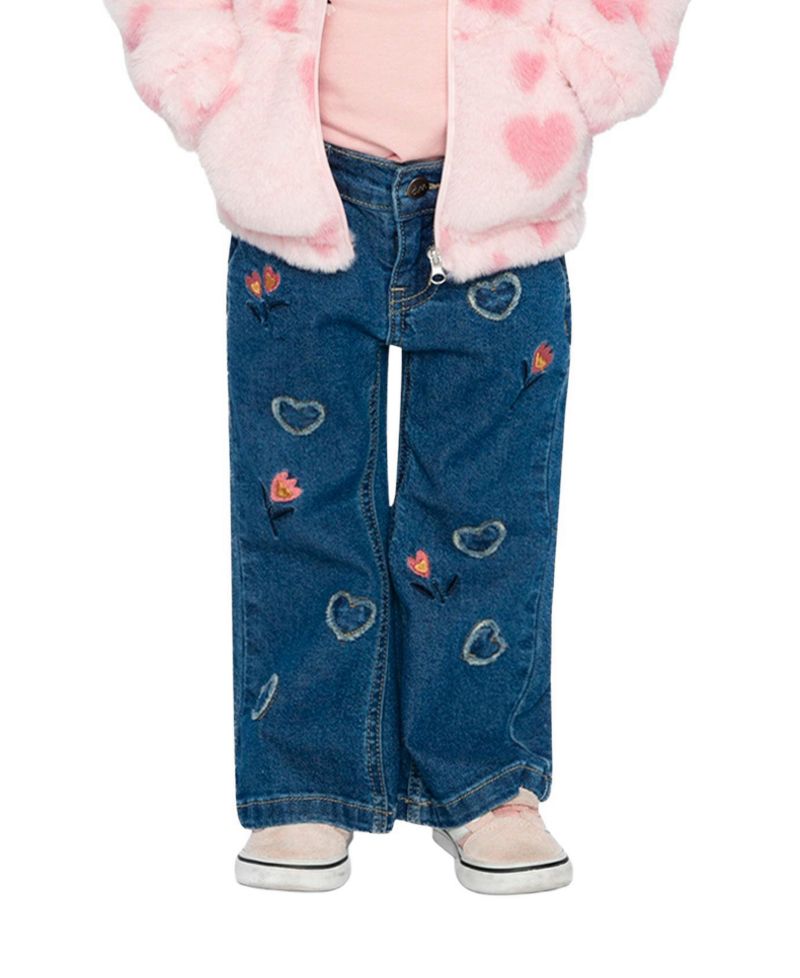Little and Big Girl (6-8) Boot Leg Jeans