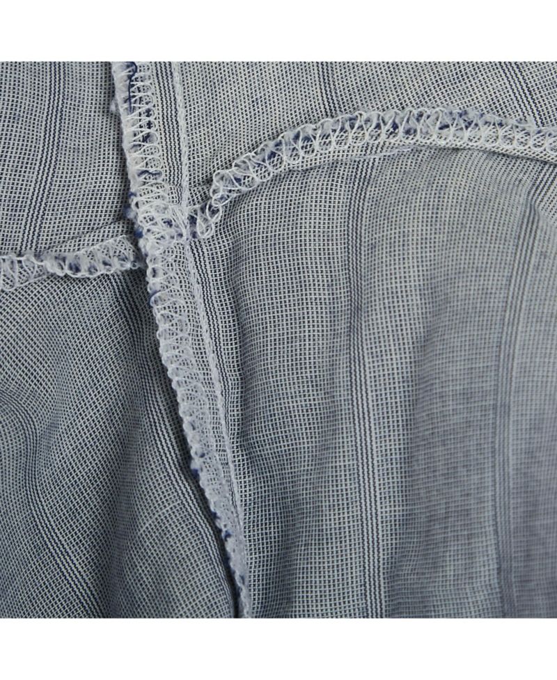 Women's Brit Grey Pinstripe Button Front Blouse