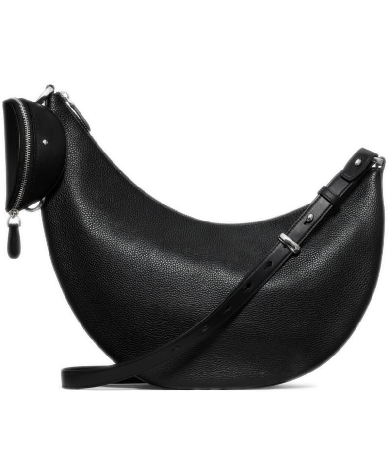 Duo Large Pebbled Leather Crossbody Bag
