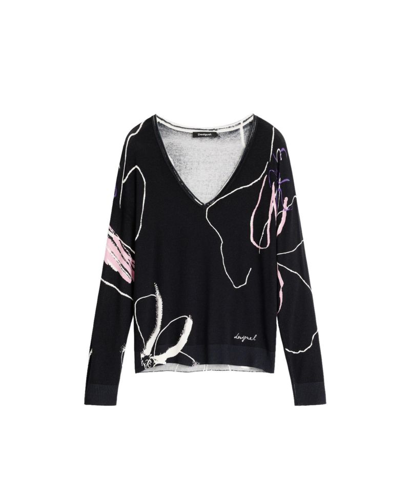 Women's Thin printed sweater
