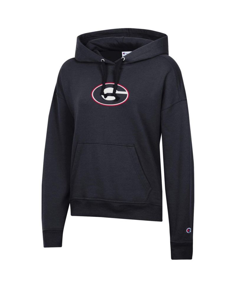 Women's Black Georgia Bulldogs Powerblend Fleece Hoodie