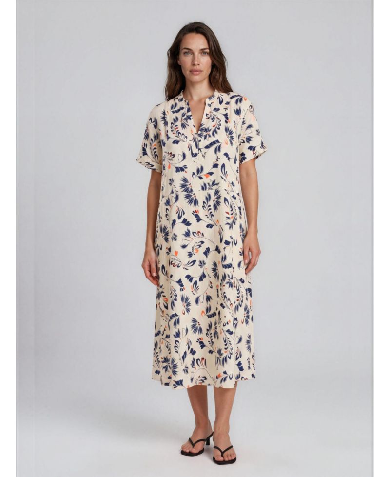 Women's Manirevia Soft Linen Midi Dress