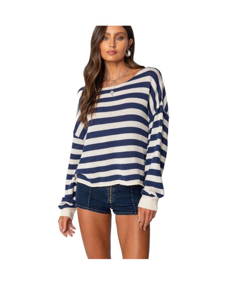 Women's Anney Oversized Striped Sweater