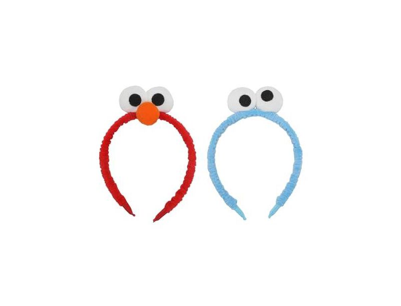 Elmo and Cookie Monster Cosplay Character Headbands (Set of 2)