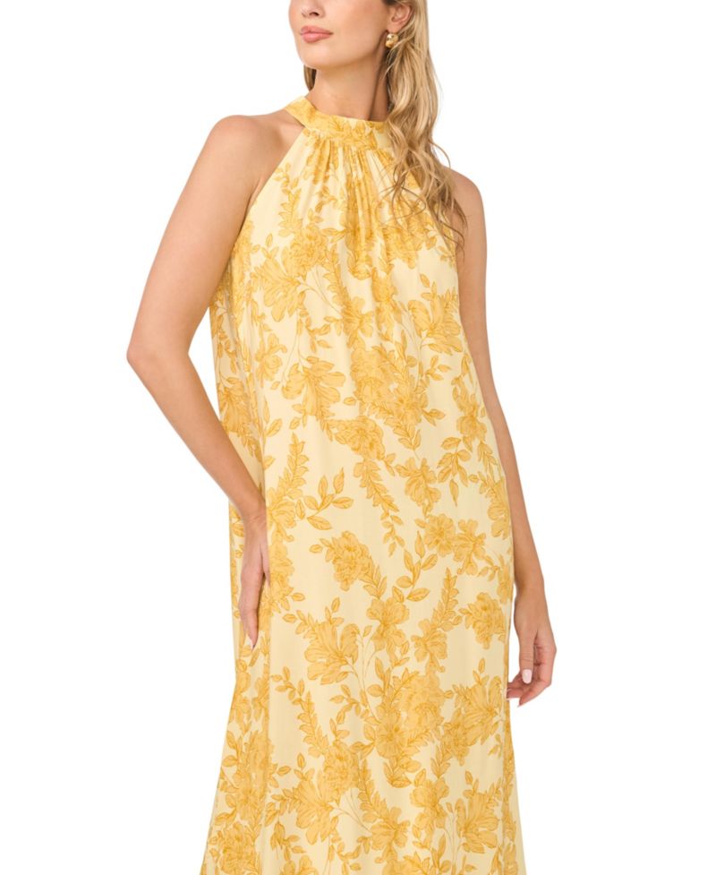 Women's Halter Neck Sleeveless Maxi Dress