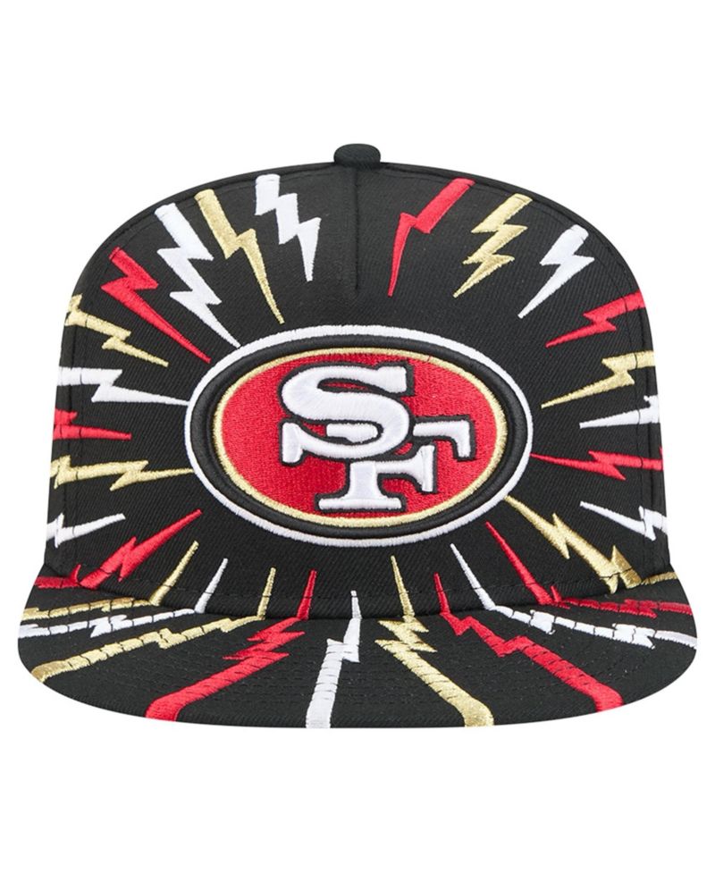 Men's Black San Francisco 49ers Bolt A-Frame 9FIFTY Snapback Hat
