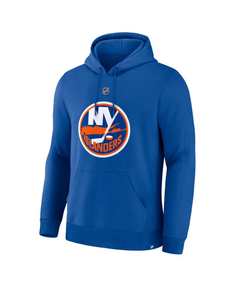 Men's Matthew Schaefer Royal New York Islanders Authentic Stack Name & Number Hoodie