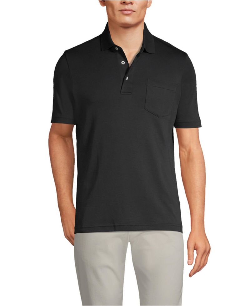 Men's Short Sleeve Cotton Supima Polo Shirt with Pocket