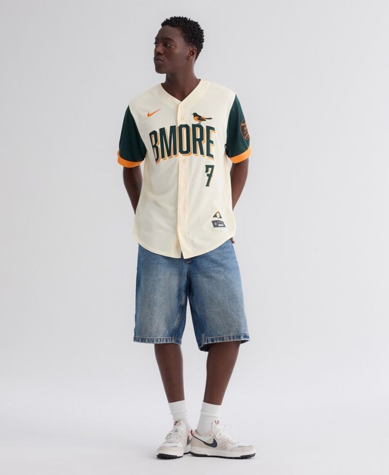 Men's Jackson Holliday Natural Baltimore Orioles 2026 City Connect Stadium Jersey
