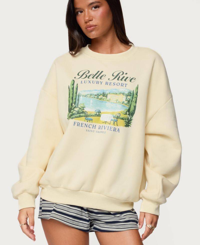 Women's French Riviera Oversized Sweatshirt