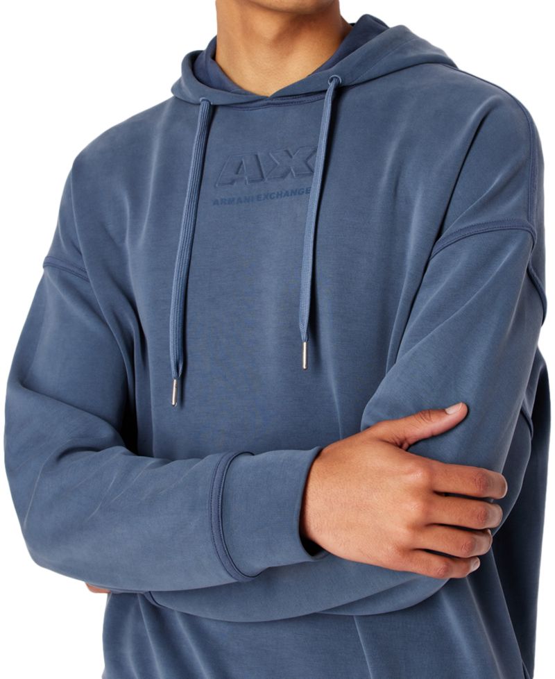 Men's Stretch AX Logo Hooded Sweatshirt