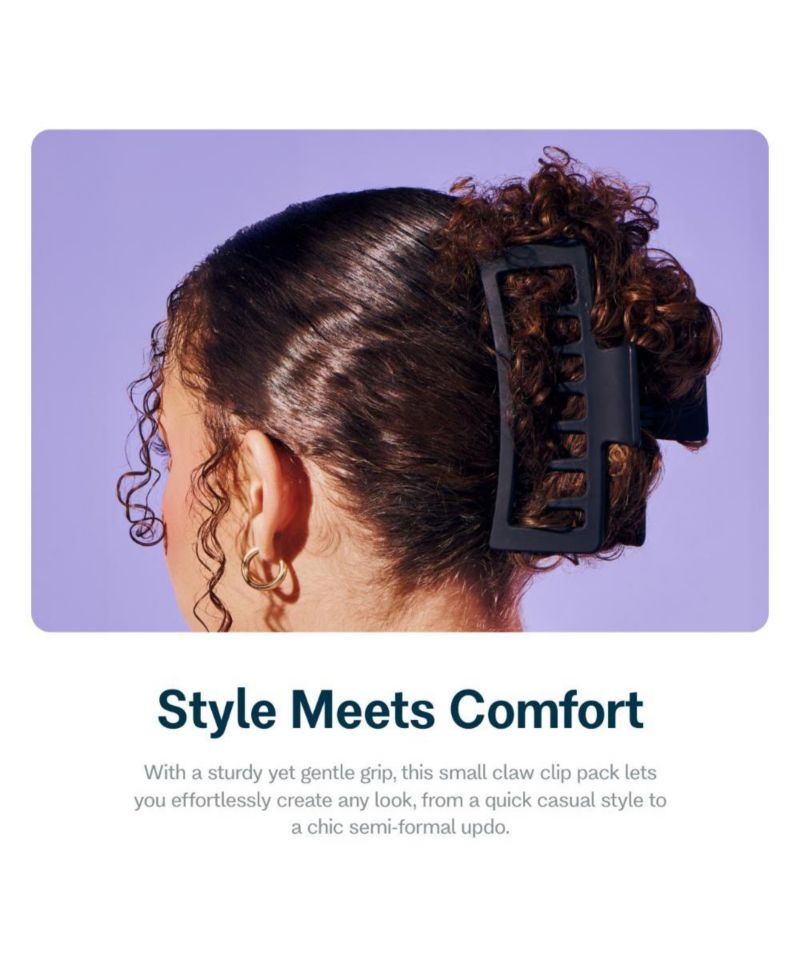 Double Claw Clip Duo - Creaseless Hair Clip Accessories for Thick, Thin and Curly Hair