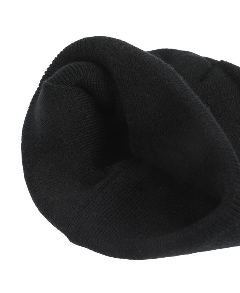 Men's Embroidery Black Acrylic Yarn Standard Cuff Beanie