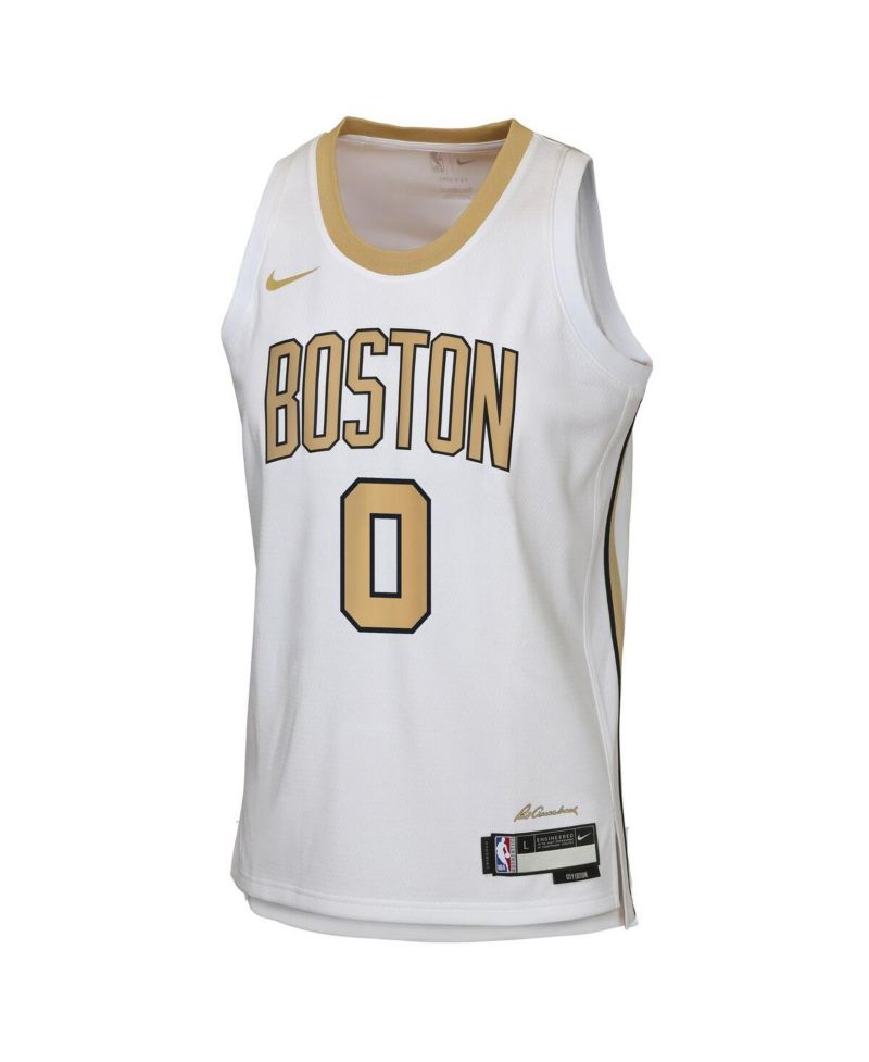 Big Boys and Girls Jayson Tatum White Boston Celtics 2025/26 City Edition Swingman Jersey