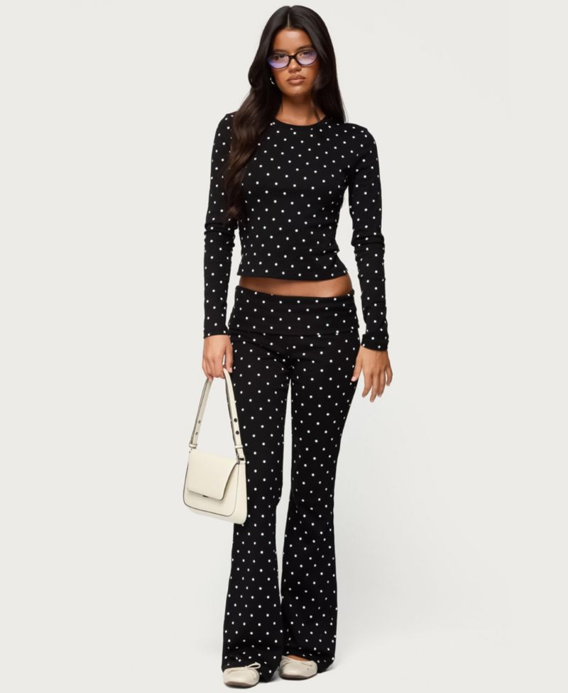 Women's Daliya Polka Dot Long Sleeve Top