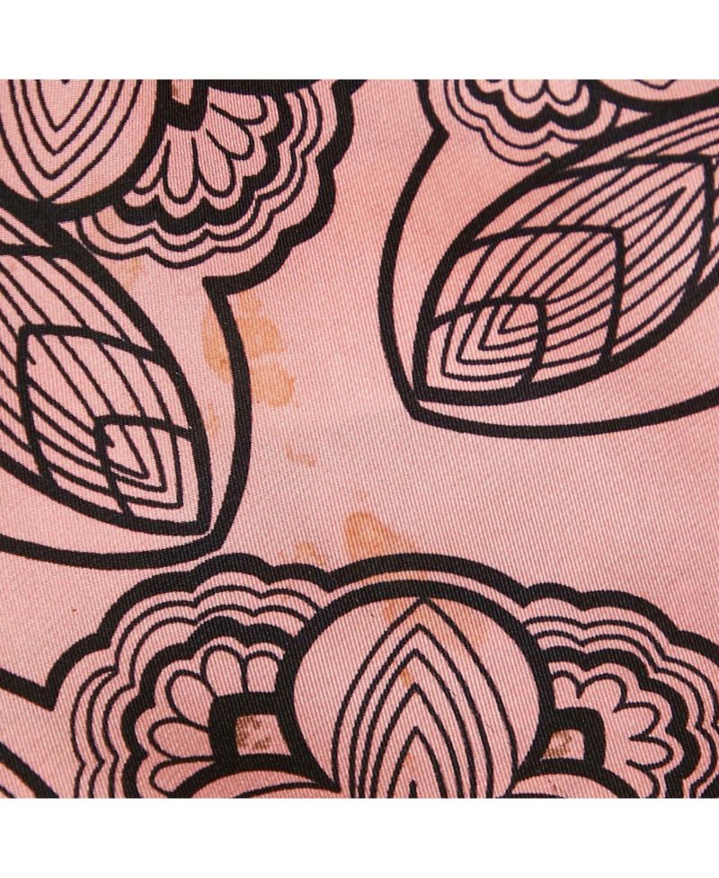 Women's Pink Printed Silk Full Sleeve Top
