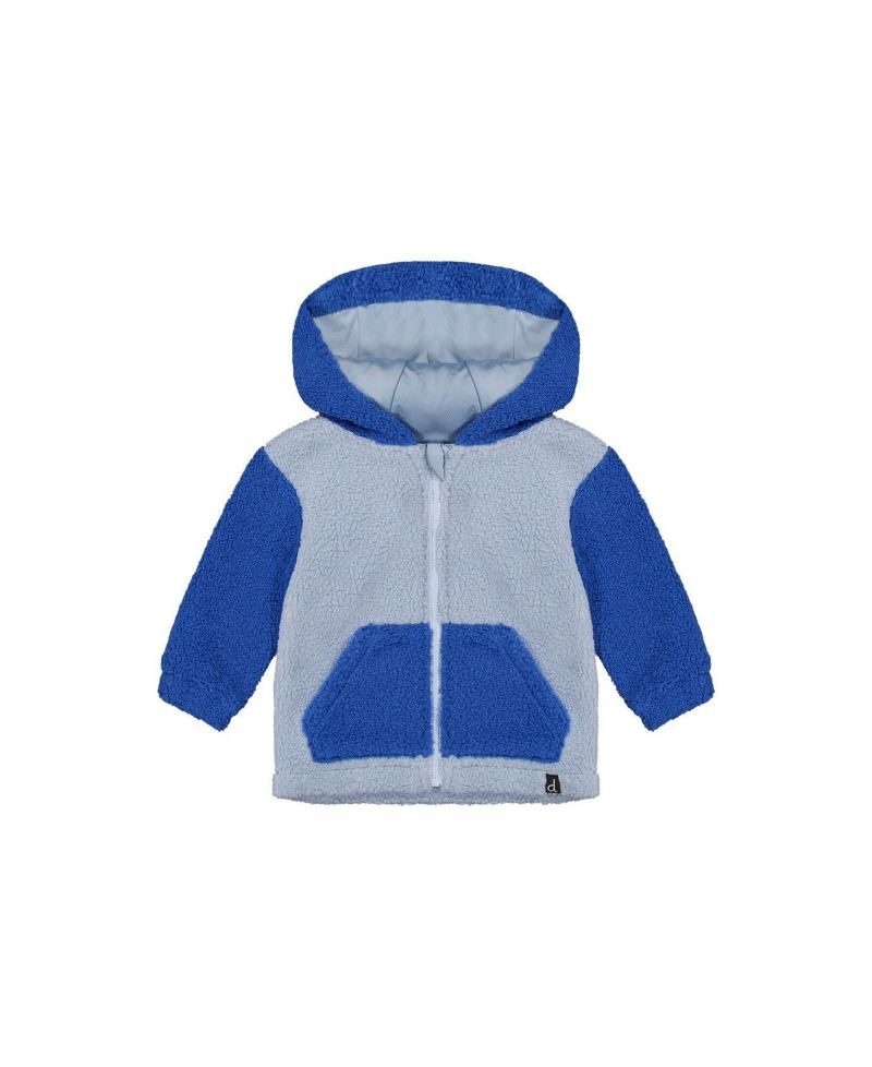 Baby Boys (3M-24M) Hooded Zip Sherpa Jacket