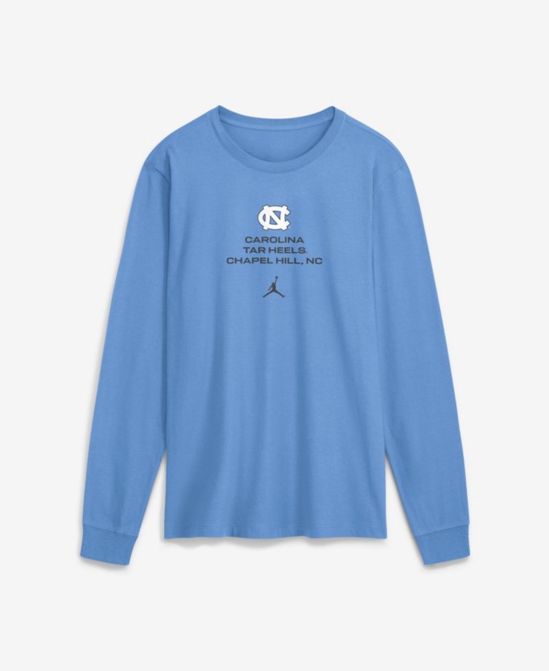 Men's North Carolina Tar Heels Sideline Long Sleeve Crewneck T-Shirt