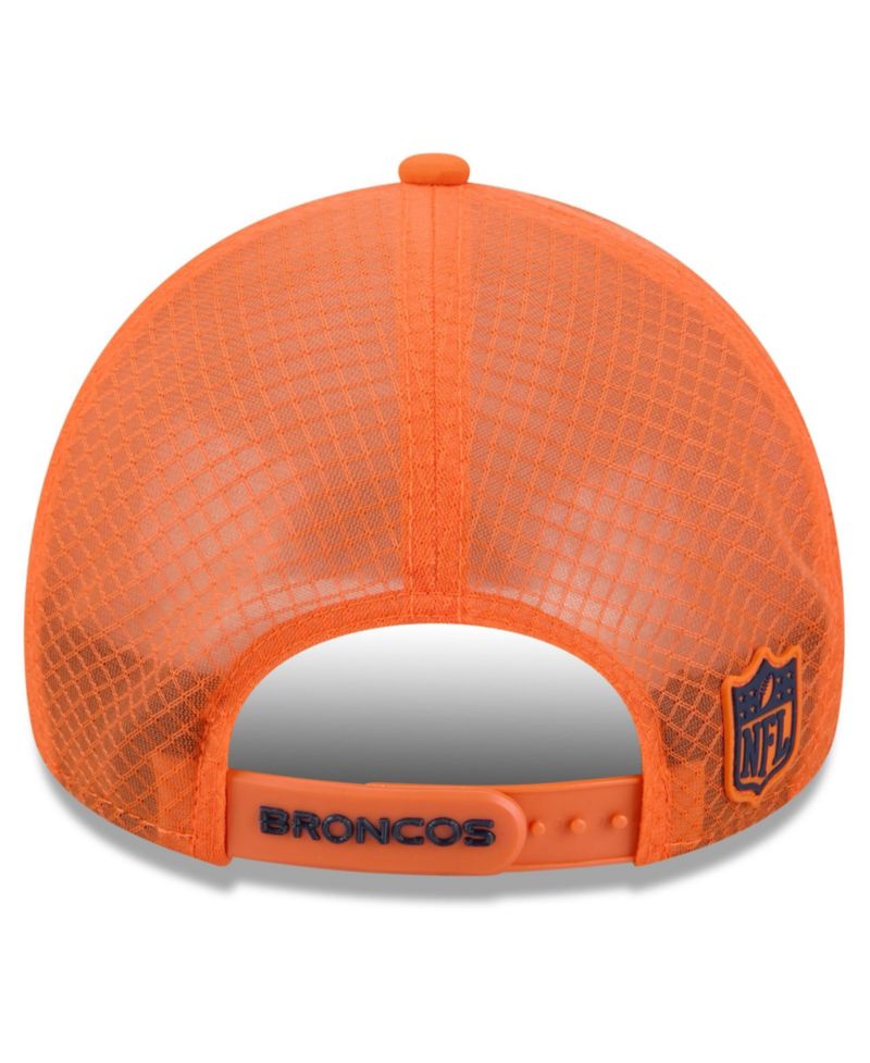 Men's Orange Denver Broncos 2026 Sideline Apex 9FORTY Adjustable Trucker Hat