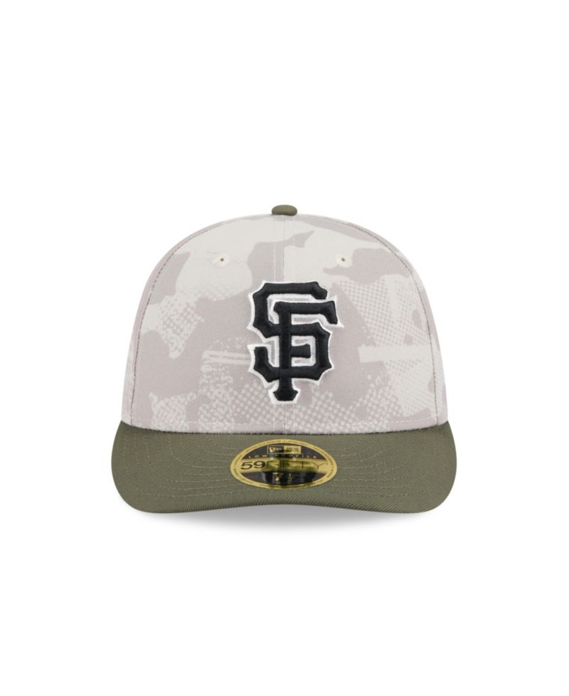 Men's Light Beige/Olive San Francisco Giants 2025 Armed Forces Day Low Profile 59FIFTY Fitted Hat