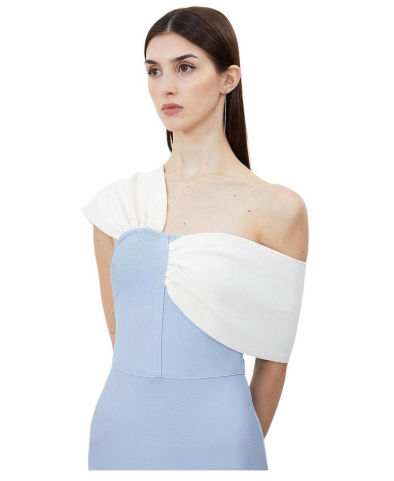 Women's Figure Form Asymmetric Midi Dress