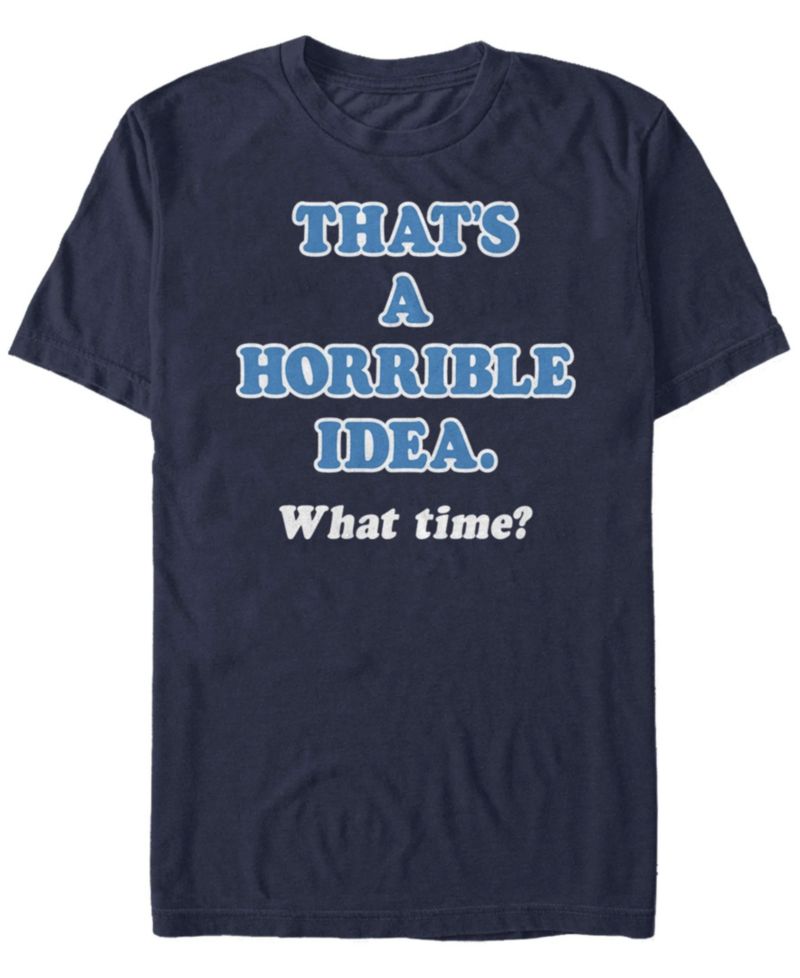 Men's Horrible Idea Short Sleeve Crew T-shirt