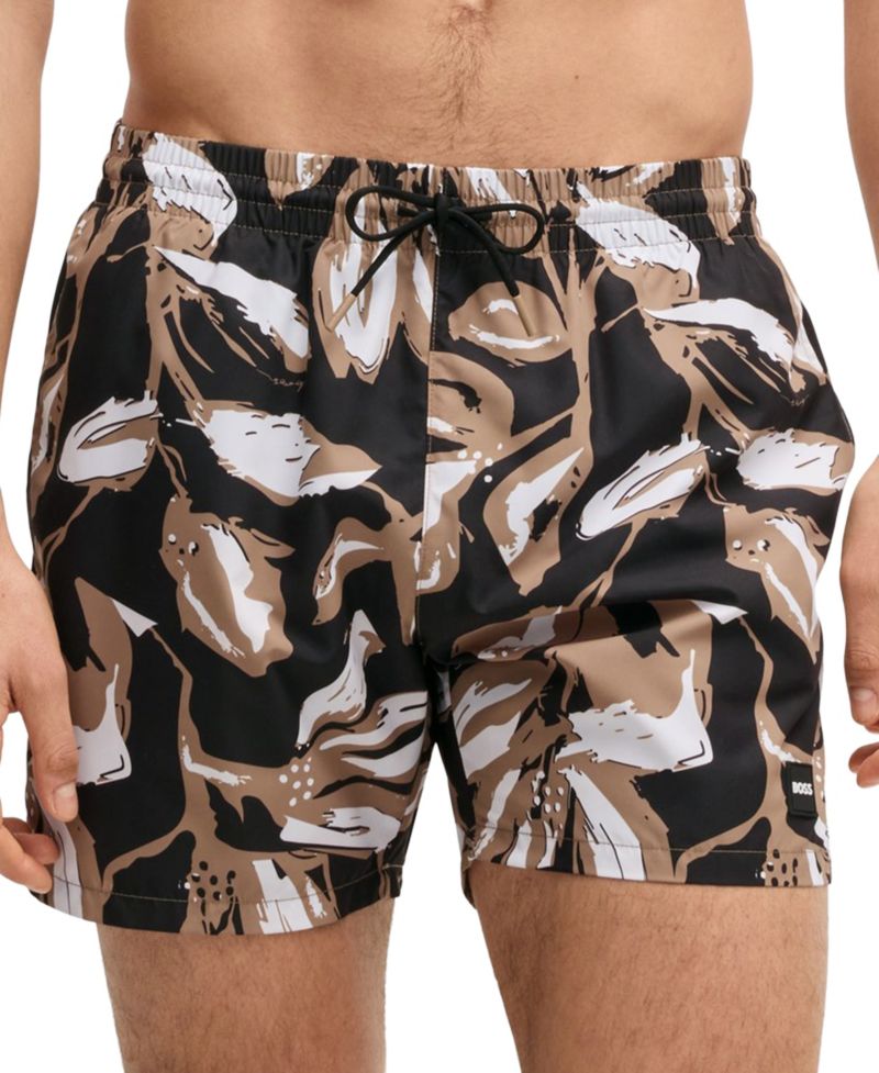 Men's Fully Lined Printed Swimsuit
