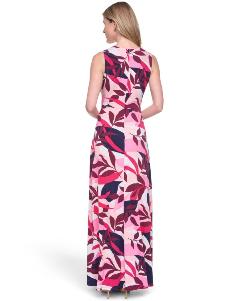 Women's Sleeveless Tuck Front Maxi Dress