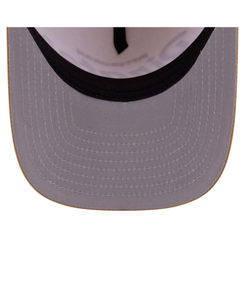Men's Cream Pittsburgh Pirates Herringbone 9FIFTY A-Frame Snapback Hat