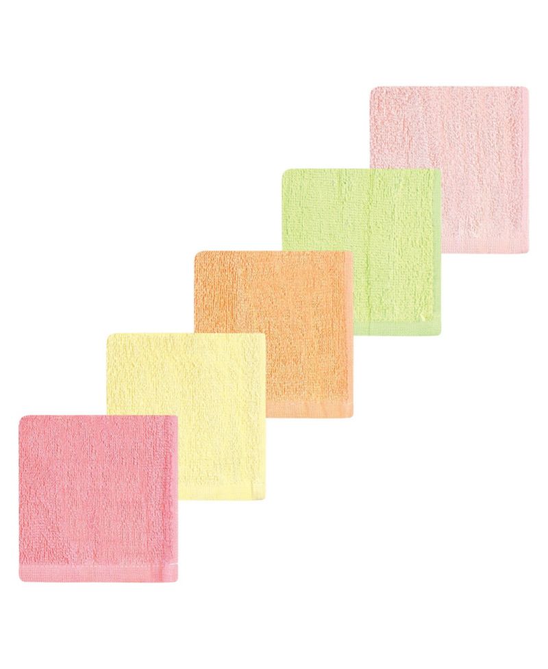 Girls Rayon from Bamboo Bib, Burp Cloth and Washcloth 10Pk