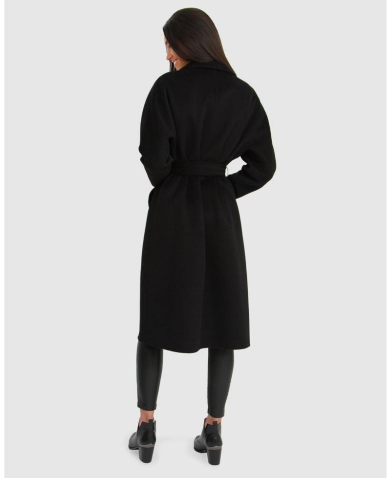 Women's Double Breasted Lined Wool Coat